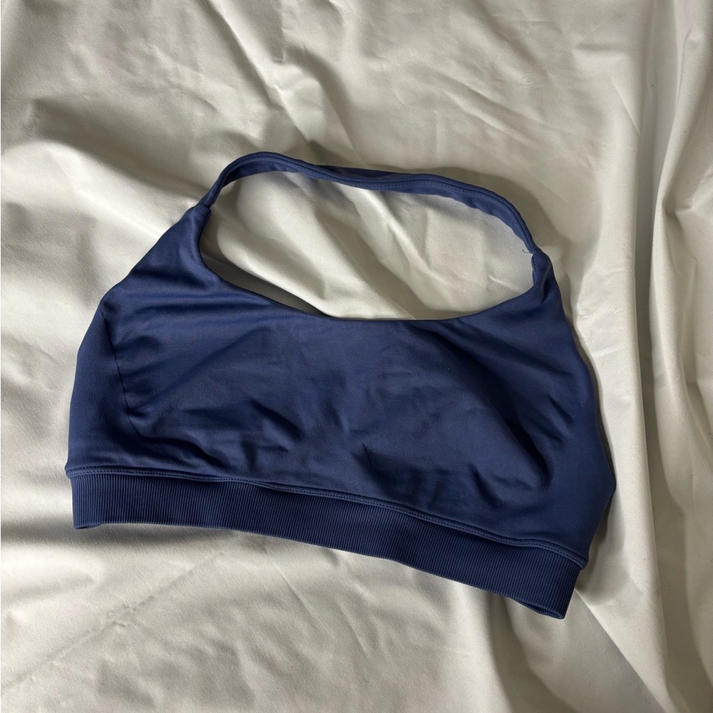 Impact Sports Bra Seamless Halter Neck Strap Bra Open Back
